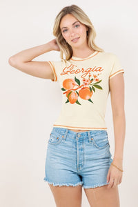 Georgia Peach Baby Tee